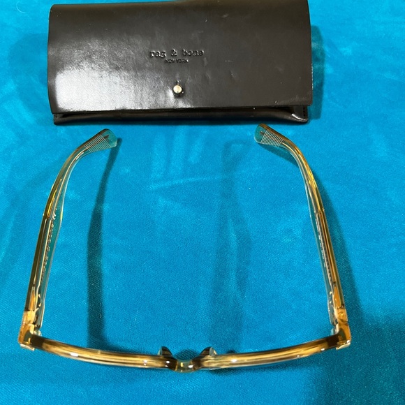 Rag and Bone Round Yellow Sunglasses - Picture 4 of 4